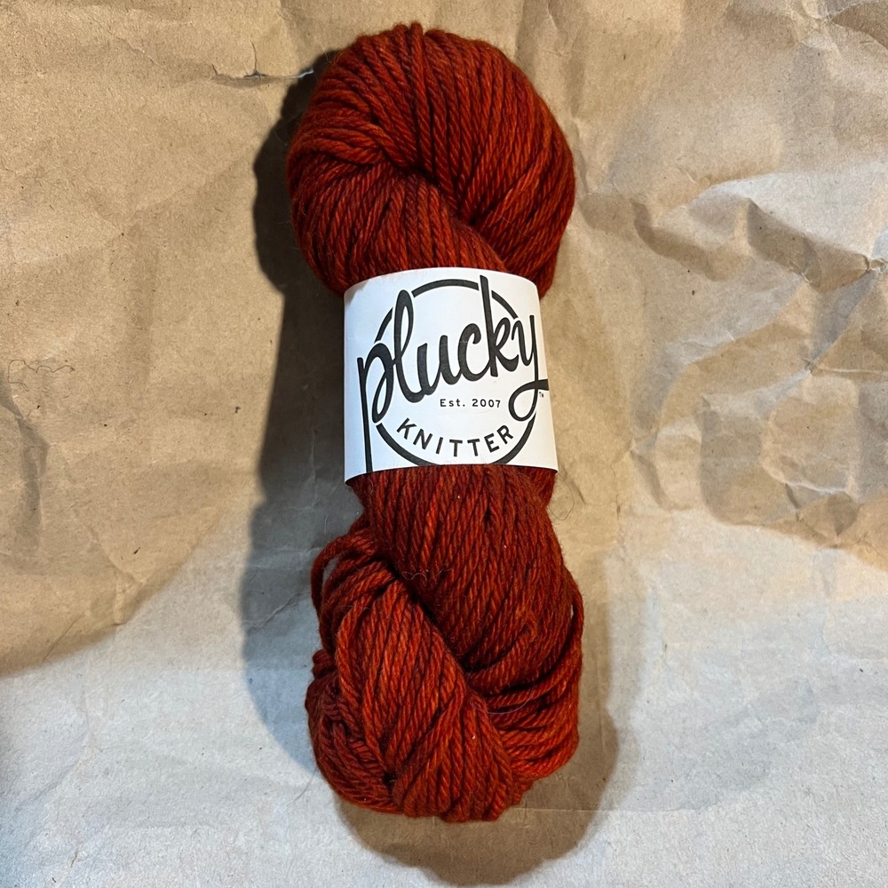 The Plucky Knitter Cambridge 2.0 Yarn Spice Girls‎ Rust Orange Merino Cashmere